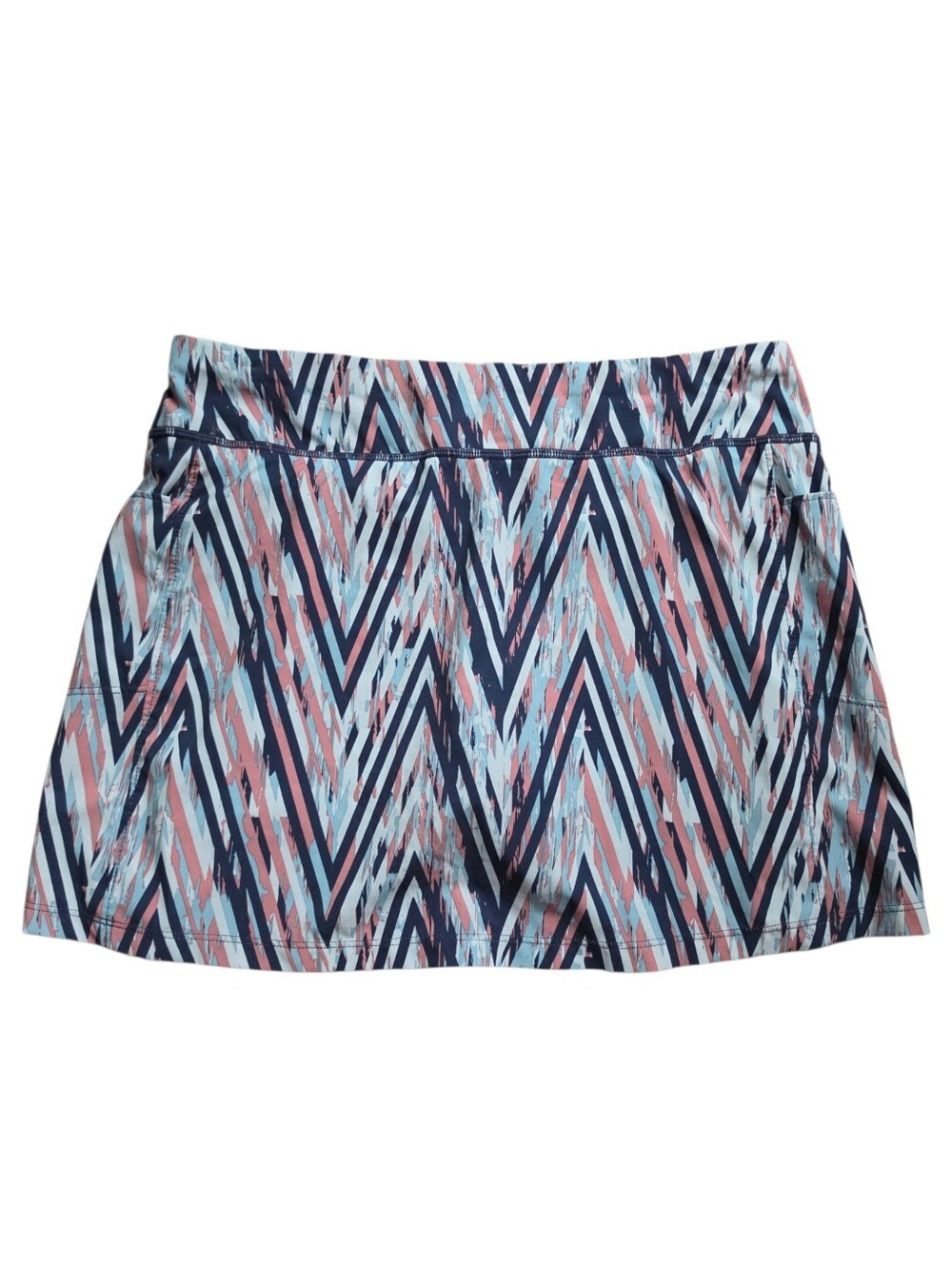 Smartwool Merino Sport Lined Skirt Size S Canyon Rose Zig Zag Athletic Skort